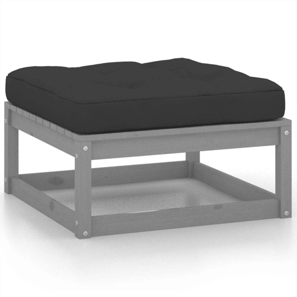 6-tlg. Garten-Lounge-Set mit Kissen Kiefer Massivholz